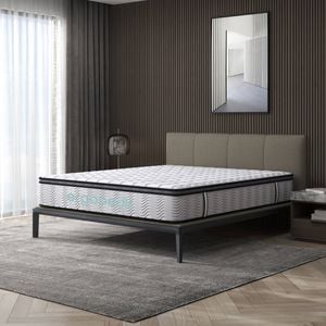 Royal Comfort Ergopedic Mattress 5 Zone Pocket Spring Mattress White Grey Black Double