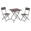 Marquee Chocolate Steel 3 Piece Bistro Set