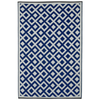 Fab Habitat 180x270cm Indigo Blue And White Marina Modern Recycled Plastic Outdoor Rug