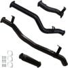 Ignite Exhausts Dpf Back For Toyota Landcruiser 79 Series V8 S/cab 3" With Hotdog Black Aluminised Steel