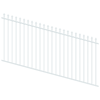 ProtectorAl 1201-2400W x 1200H Pearl White Spear Top Pool Fence Panel Raked Up to 15º