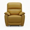 New York Single Seater Manual Recliner Genuine Leather Mustard Orange