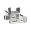 Alopet Chicken Coop Rabbit Hutch Large Wooden House Run Hatch Box Open Roof