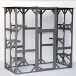 YES4PETS XXL Pet Cat Bird Shelter Condo with Escape Door Wooden Kitten Cage House