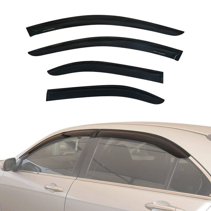 AUSGO Weather Shields for Honda Accord Euro 7th Gen 2003-2008 Weathershields Window Visors Wind Deflectors