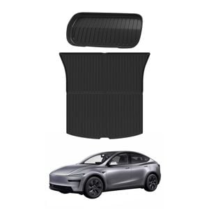 AUSGO Front + Rear Boot Liner For Tesla Model Y Juniper 5-Seat 2025-Onwards Cargo Trunk Mat Boot Mat