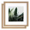 Cooper & Co. 12 x 12inch Mat to 8 x 8inch Set of 2 Oak Premium Paradise Wooden Photo Frames