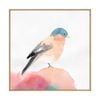 Artey | Chickadee I - Framed Canvas - Natural Frame - 50 x 50cm