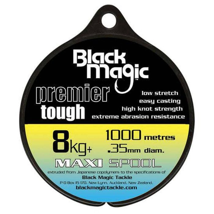 Black Magic Premier Tough Monofilament Fishing Line 8kg+ (1000m)