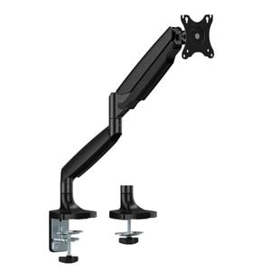 Brateck Single Screen Gas Spring Monitor Arm For 17"- 45" - Matte Black