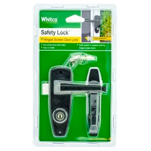 Whitco Keyed Hinged Screen Safety Door Lock