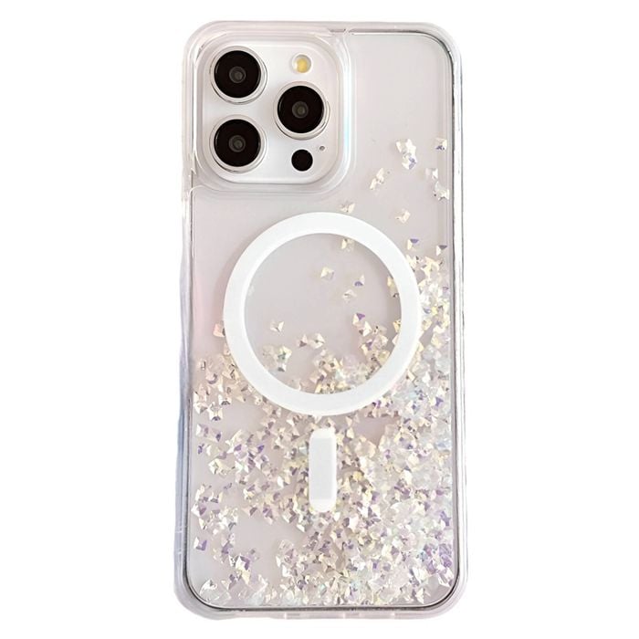 Soka Floating Diamond Magsafe Case (Suits iPhone 16 Pro) - Silver