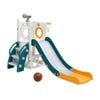 Keezi Kids Slide Swing Set Ball Hoop Rings Football Outdoor Toys 130cm