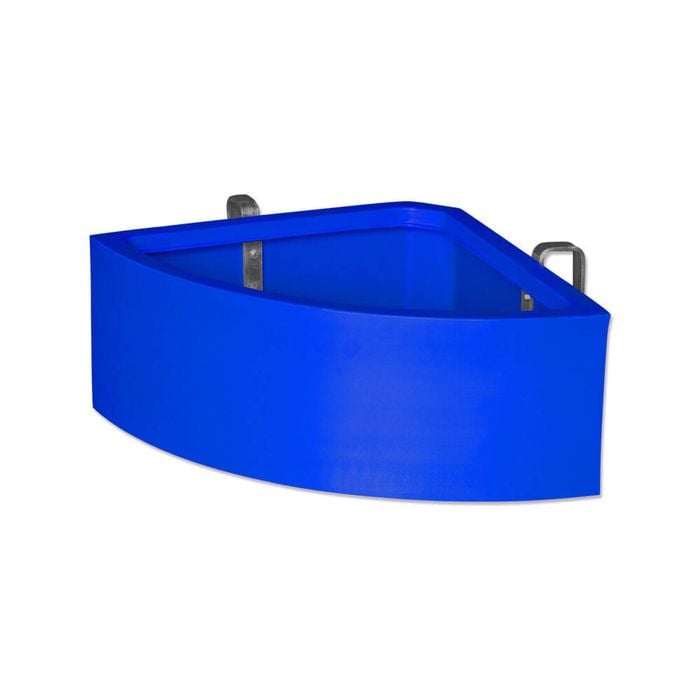 AgBoss Corner Shape Horse Stables and Paddock Fence Feeder 45L Blue
