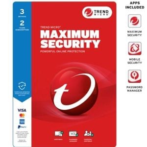 Trend Micro Maximum Security (3 Device) 2yr Retail Mini Box Auto Renew