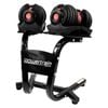 Powertrain 48kg Adjustable Dumbbells with Dumbbell Stand  Red