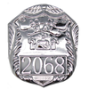 POLICE BADGE Costume Accessory Plastic Silver Fancy Dress Party Officer Cop