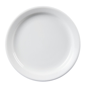Olympia Plates Whiteware Narrow Rimmed 12 Pack 180mm Commercial Kitchen Crockery Tableware