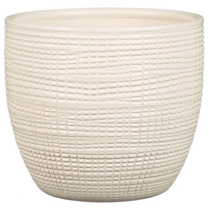 Scheurich 22 x 20cm Corteza Vanilla Ceramic Pot
