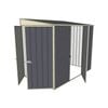 Build-a-Shed 1.5 x 2.3 x 2m Single Hinged Side Door Skillion Shed - Grey