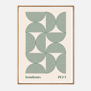 Galrie Bauhaus 1923 Art Print - Stunning Geometric Artwork for Modern Decor, Wood Frame, A2 42 x 60cm (16 x 24inch)