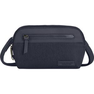 Travelon Metro Anti-Theft Convertible Small Crossbody Bag in Navy Heather