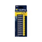 Varta AA Longlife Extra Alkaline Batteries - 10 Pack