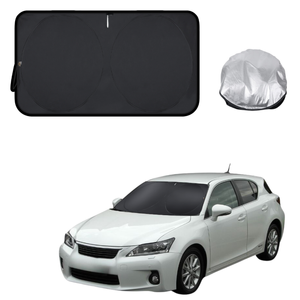 Front Windscreen Sun Shade for Lexus CT 2010 - Current 10R - Standard 150 x 85 cm - Black