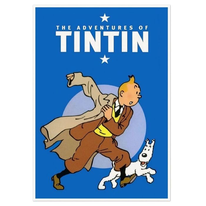 Galrie The Adventures of Tintin Iconic Art Print - Classic Comic Cover Decoration, Poster Only, A1 60 x 84cm (23 x 33inch)