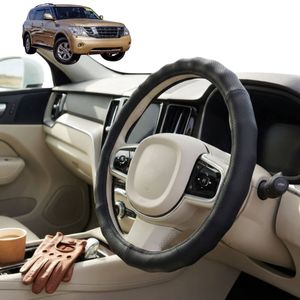 Australian Goose Steering Wheel Cover for Nissan Patrol Y62 2013 - Current (Y62) Circle Black