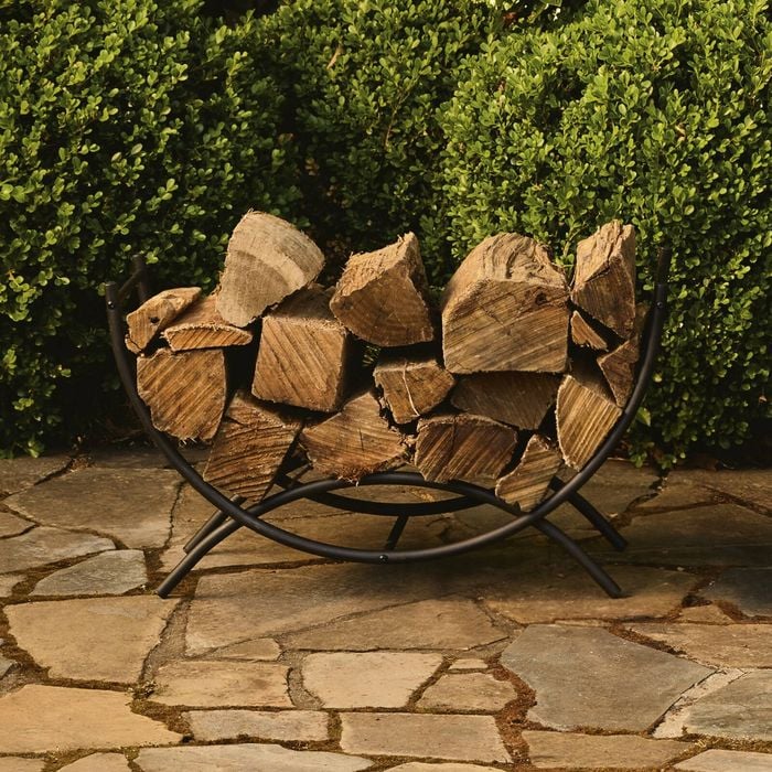 Jumbuck 100kg Curved Steel Firewood Log Storage Rack