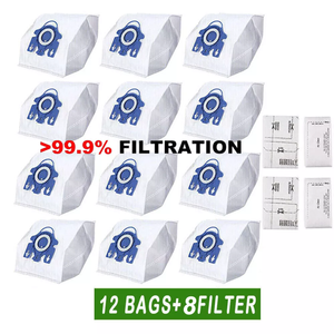 Provecta 12 Piece Vacuum Cleaner Bags With Filters For Miele FJM Models