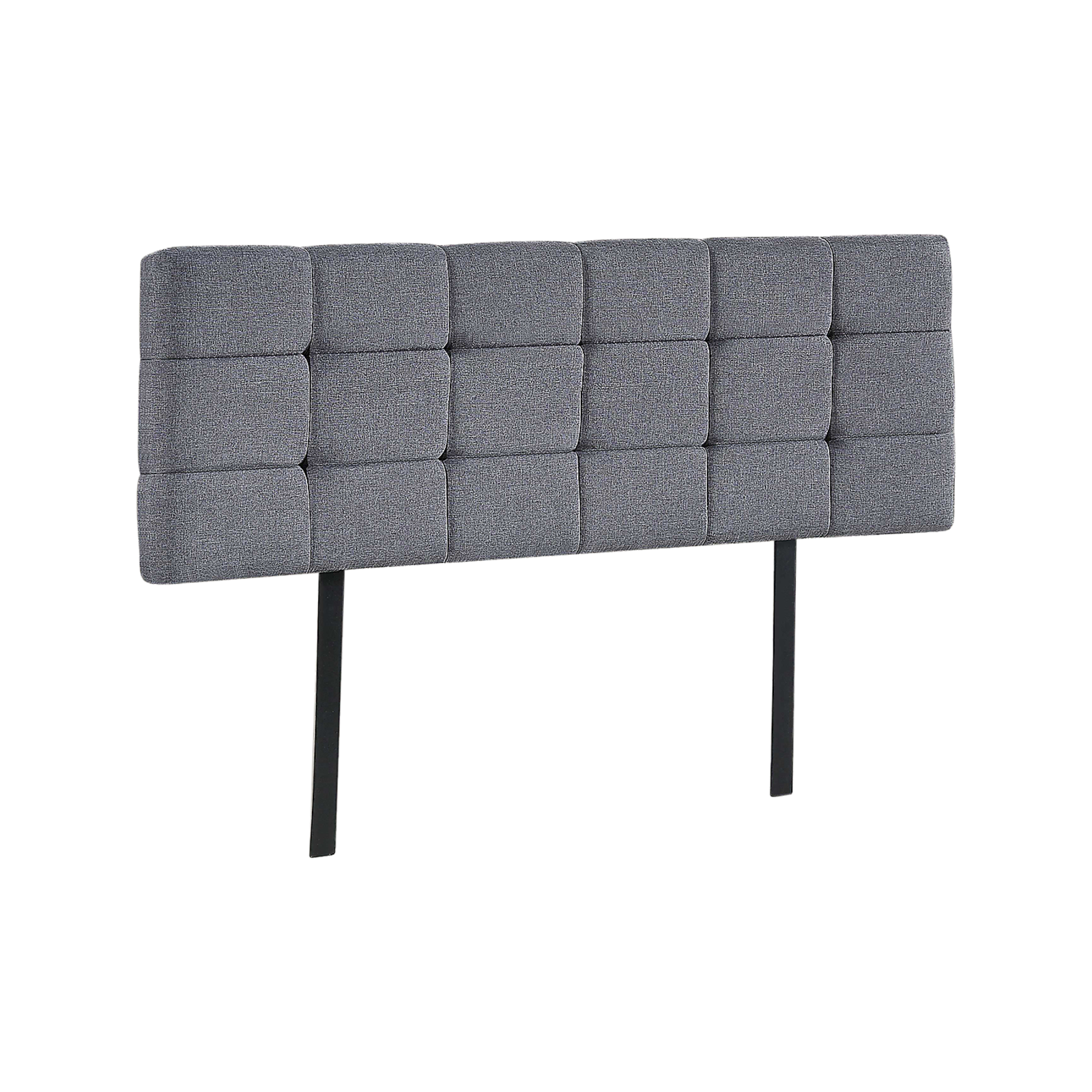Linen Fabric Queen Bed Deluxe Headboard Bedhead - Grey