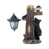 Lifebay Solar Resin Bear Statue with LED Lights