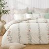 Dreamaker Bower Cotton Reversible Quilt Cover Set King Bed