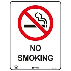 Pinnacle 400 x 300mm Metal No Smoking Sign