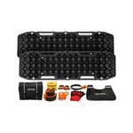 BUNKER INDUST 10PCS Recovery Kit with 10T Recovery Tracks Black Board 4X4 Gear