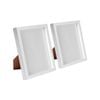 Nicola Spring 3D Box Photo Frames - 8" x 10" - White - Pack of 2