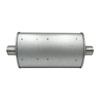 GASO Holden HQ-HZ Oval Muffler, 2" In/Out, Centre/Centre, 8" x 4" x 14" Baffled, Glass Packed