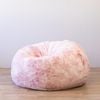 Plush Fur Bean Bag - Marble Pink Cloud