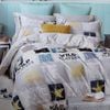 Chapel Gate Wild Players Blue Cotton Quilt Cover Set Single