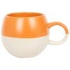 Nicola Spring 340ml Dipped Stoneware Mug - Burnt Orange - Sphere Glazed Coloured Stoneware Latte Tea Cups Colourful Coffee Cups