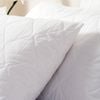 Essentially Home Living Quilted Microfibre 50x70cm Pillow Protector Twin Pack White