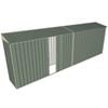 Build-a-Shed 0.8 x 6 x 2m Skillion Shed with Single Sliding Side Door - Green