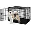 BEASTIE 48 Inch Dog Cage Foldable Metal Cat Puppy Pet Crate