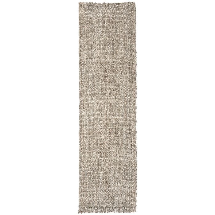 The Rug Connection Jasmin Parker Taupe 300x80cm - Medium Runner Hand Loomed Jute Indoor Rug