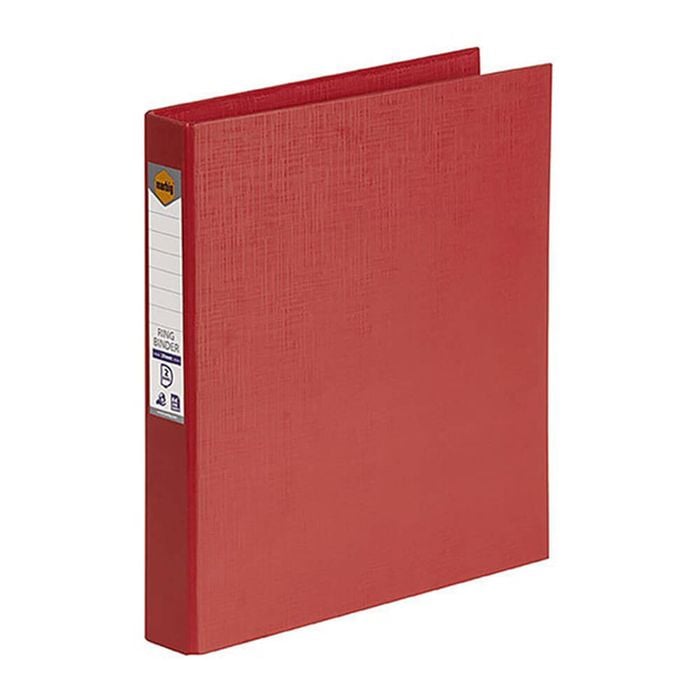 Marbig Polyethylene 2 D-ring Binder 25mm (A4) (Red)