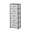 Sherwood Luna 5 Chest Of Drawers Tallboy Dresser Storage Wooden Desk Grey