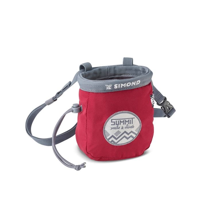Decathlon - Simond Climbing Vertika Chalk Bag Size M - Burgundy Red - One Size