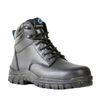 Bata Industrials Black Saturn Leather Lace-Up Safety Boot - Size 3